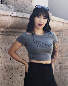 LA crop top latina