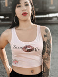 Bésame mucho crop tank top